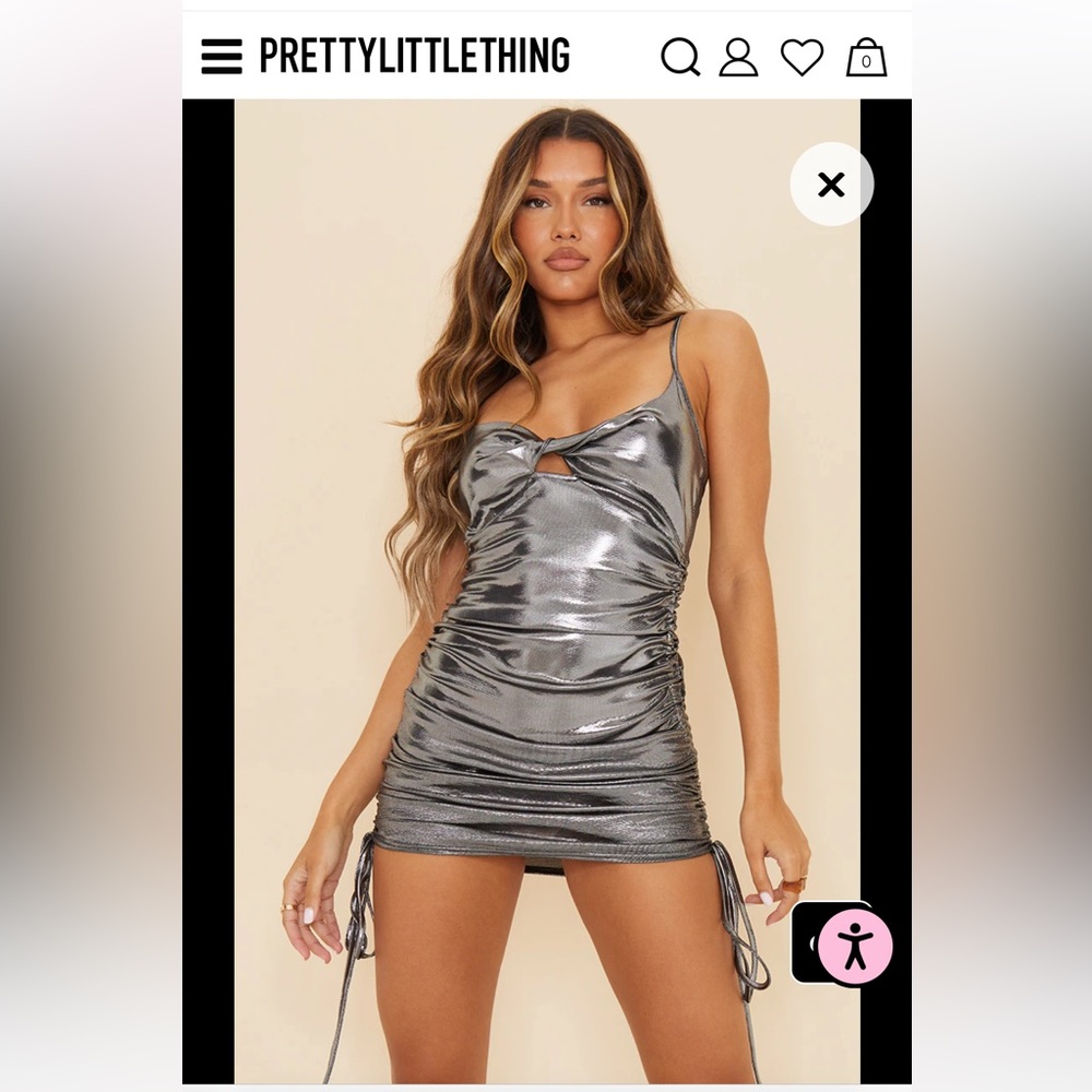 Metallic Bodycon Dress